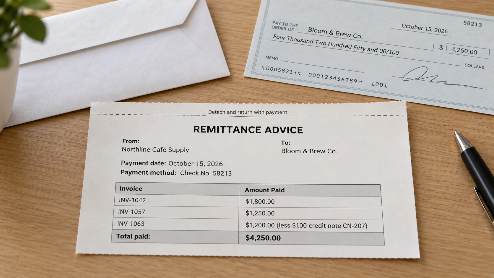 Paper Remittance Advice
