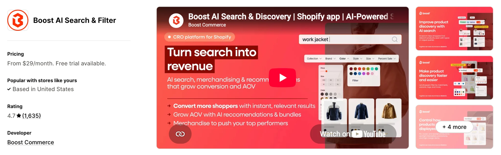Boost AI Search & Filter