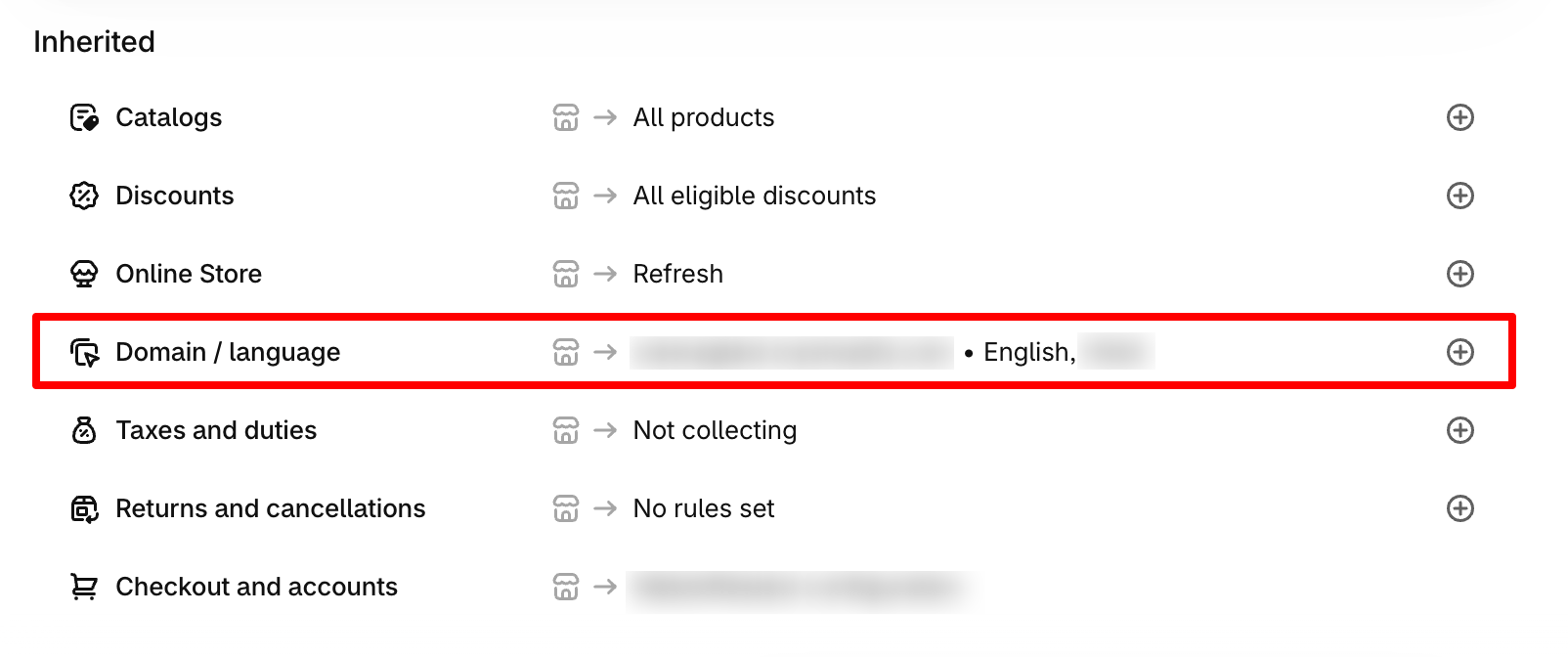 Configuring domains and languages
