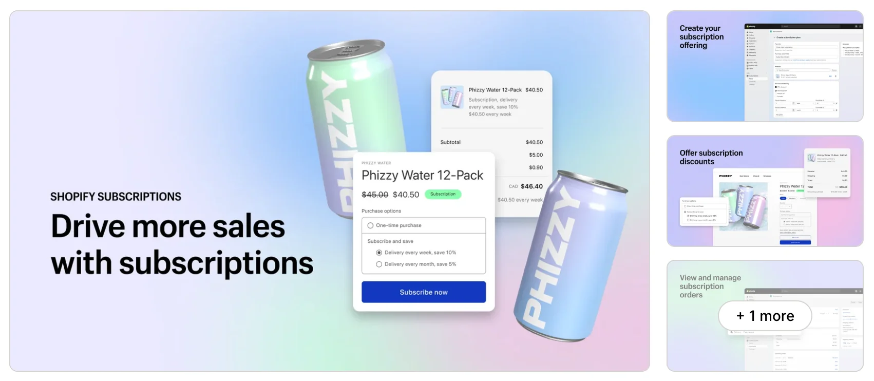 Shopify Subscriptions app